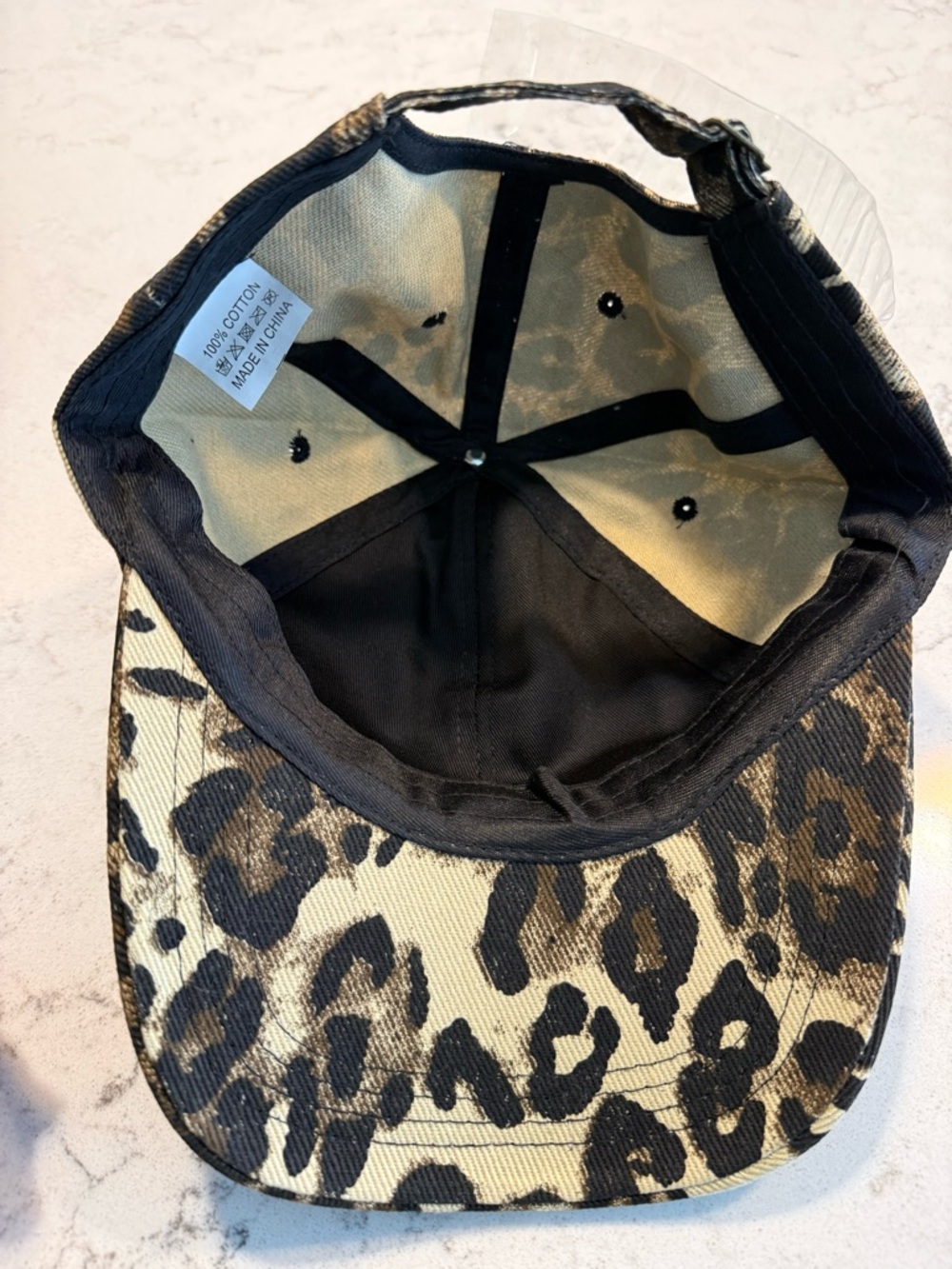 NWOT-Leopard Print "MAMA" Hat- Brown/Black Adjustable - Picture 5 of 7